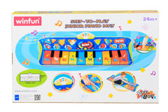 Jucarie interactiva pentru copii, covor muzical cu 10 taste, Winfun, 2507