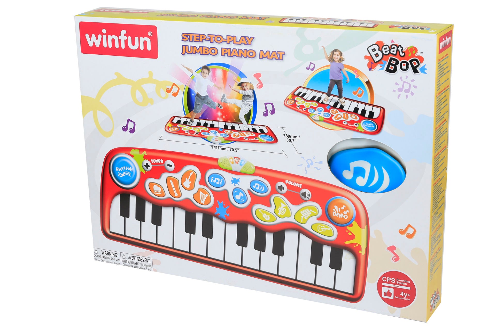 Jucarie interactiva pentru copii, covor muzical cu 24 taste, Winfun, 2508