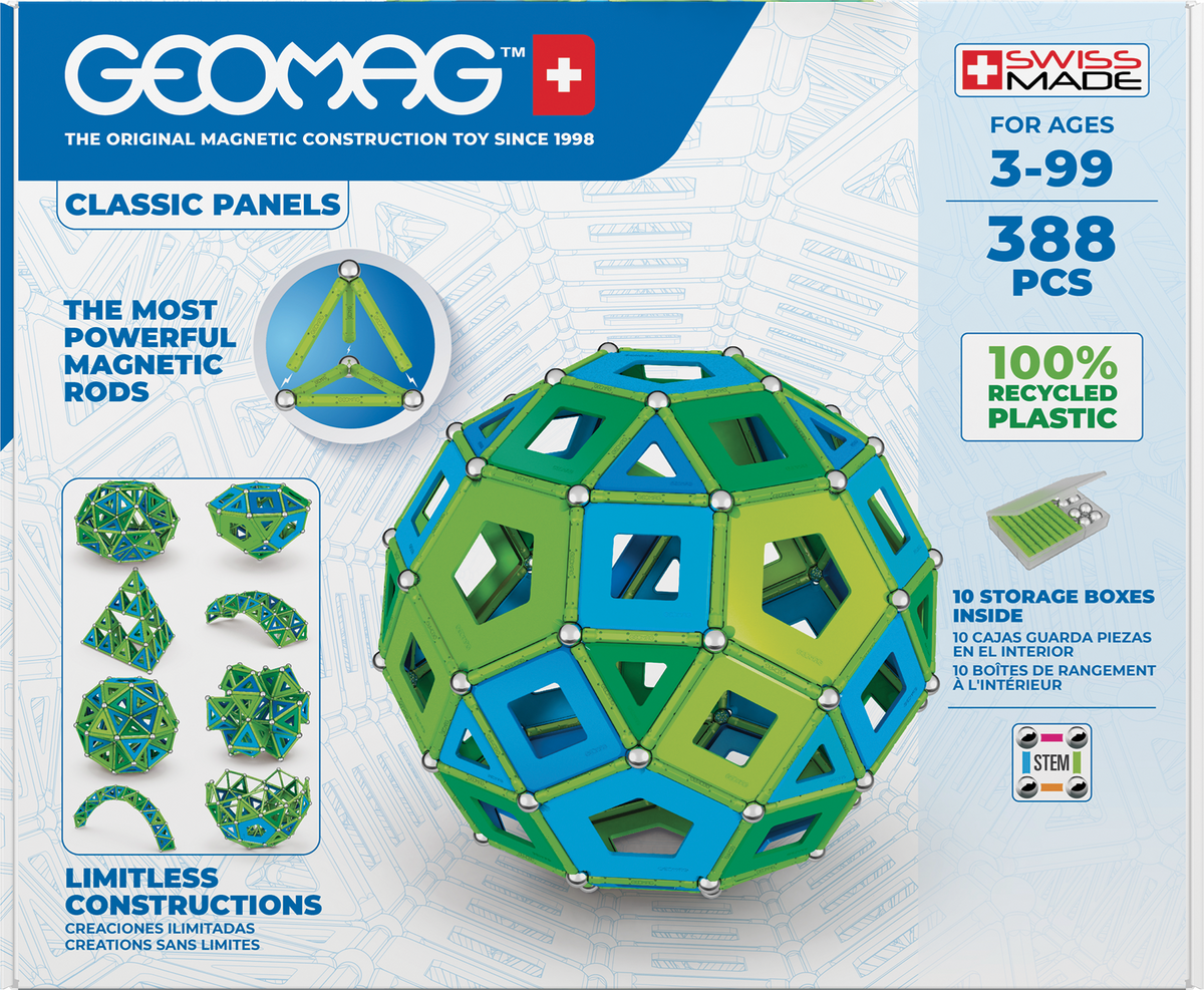 Geomag set magnetic 388 piese Classic Panels RE Cold Masterbox, 191