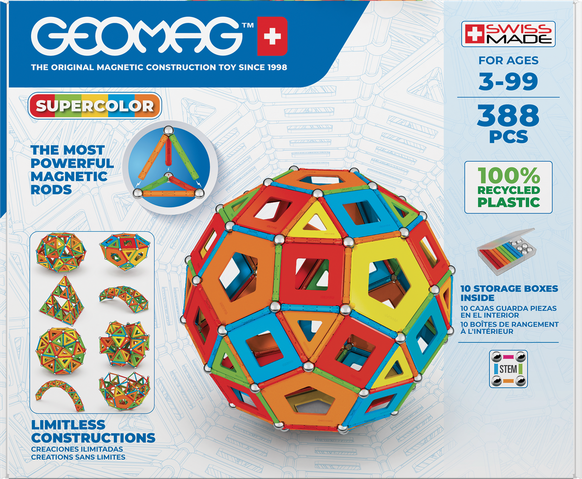 Geomag set magnetic388 piese Classic Panels RE Supercolor Masterbox, 193