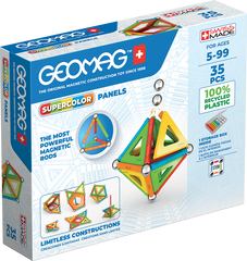 Geomag set magnetic 35 piese Supercolor Panels Recycled, 377