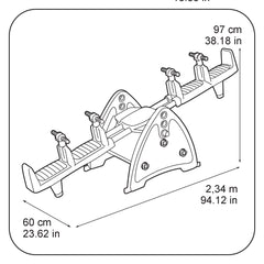 Balansoar dublu Feber pentru 4 copii, 10240