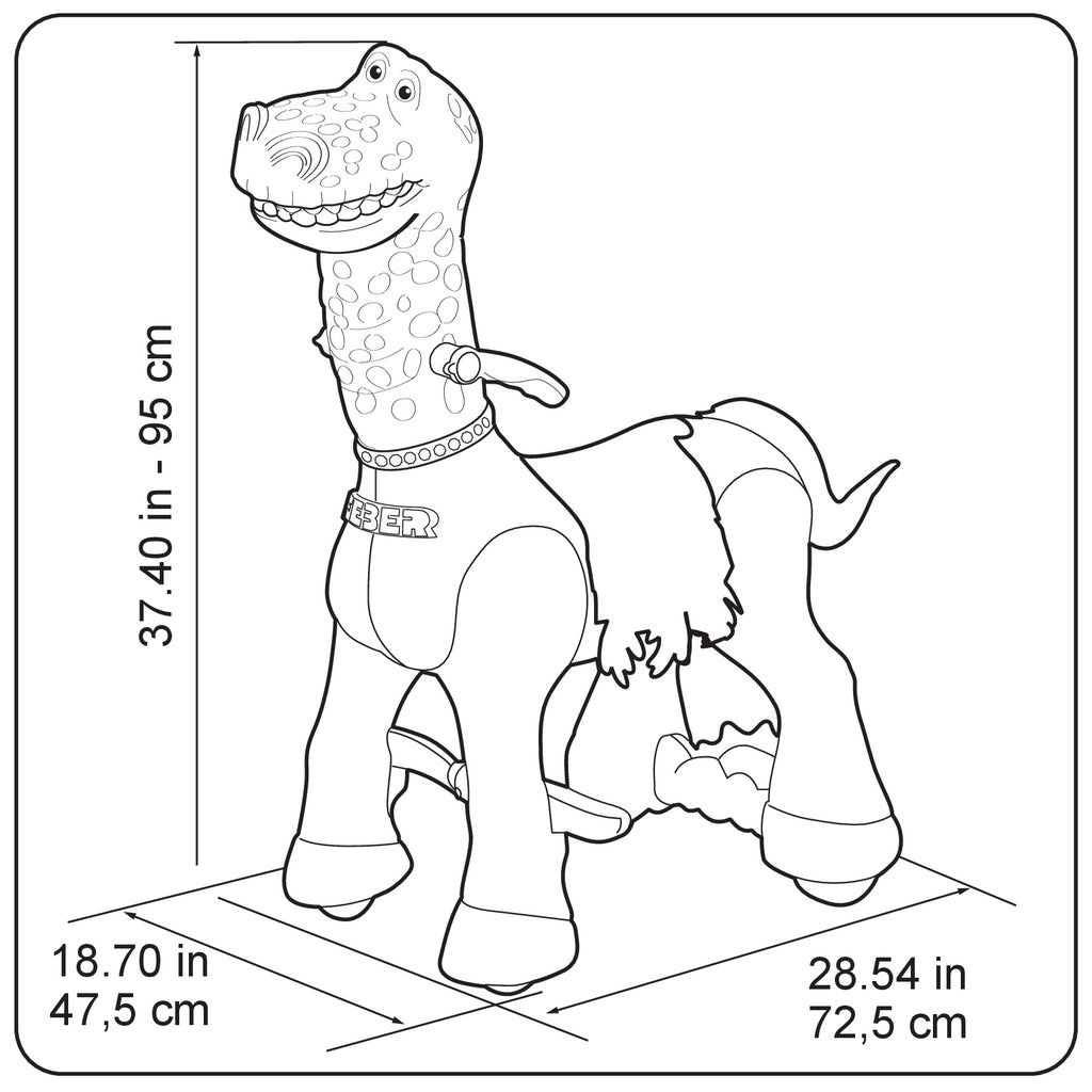 Ride-on Prietenul meu Dino, cu acumulator 12 V, Feber, 12630