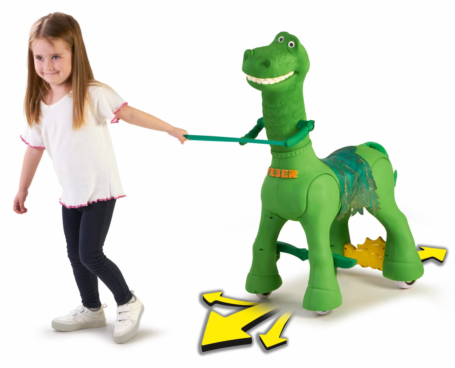 Ride-on Prietenul meu Dino, cu acumulator 12 V, Feber, 12630