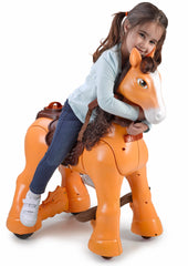 Ride-on Calutul meu salbatic, cu acumulator 12 V, Feber, 12000