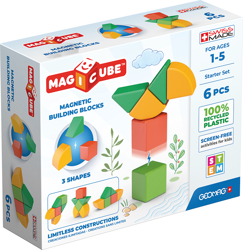 Magicube set magnetic 6 piese Animale 200