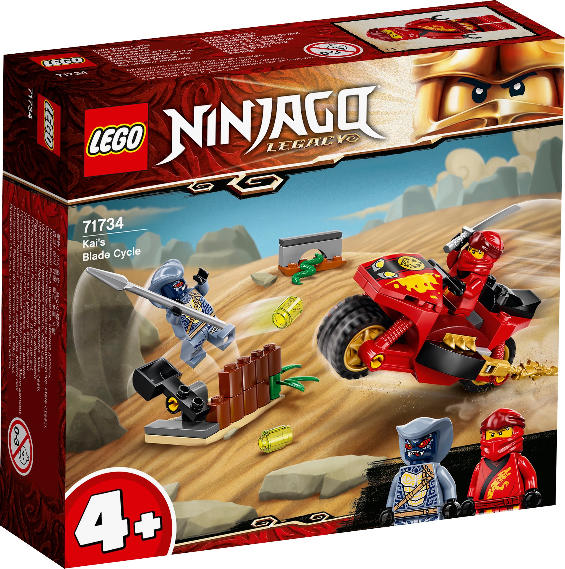 LEGO® Motocicleta Blade a lui Kai, 71734