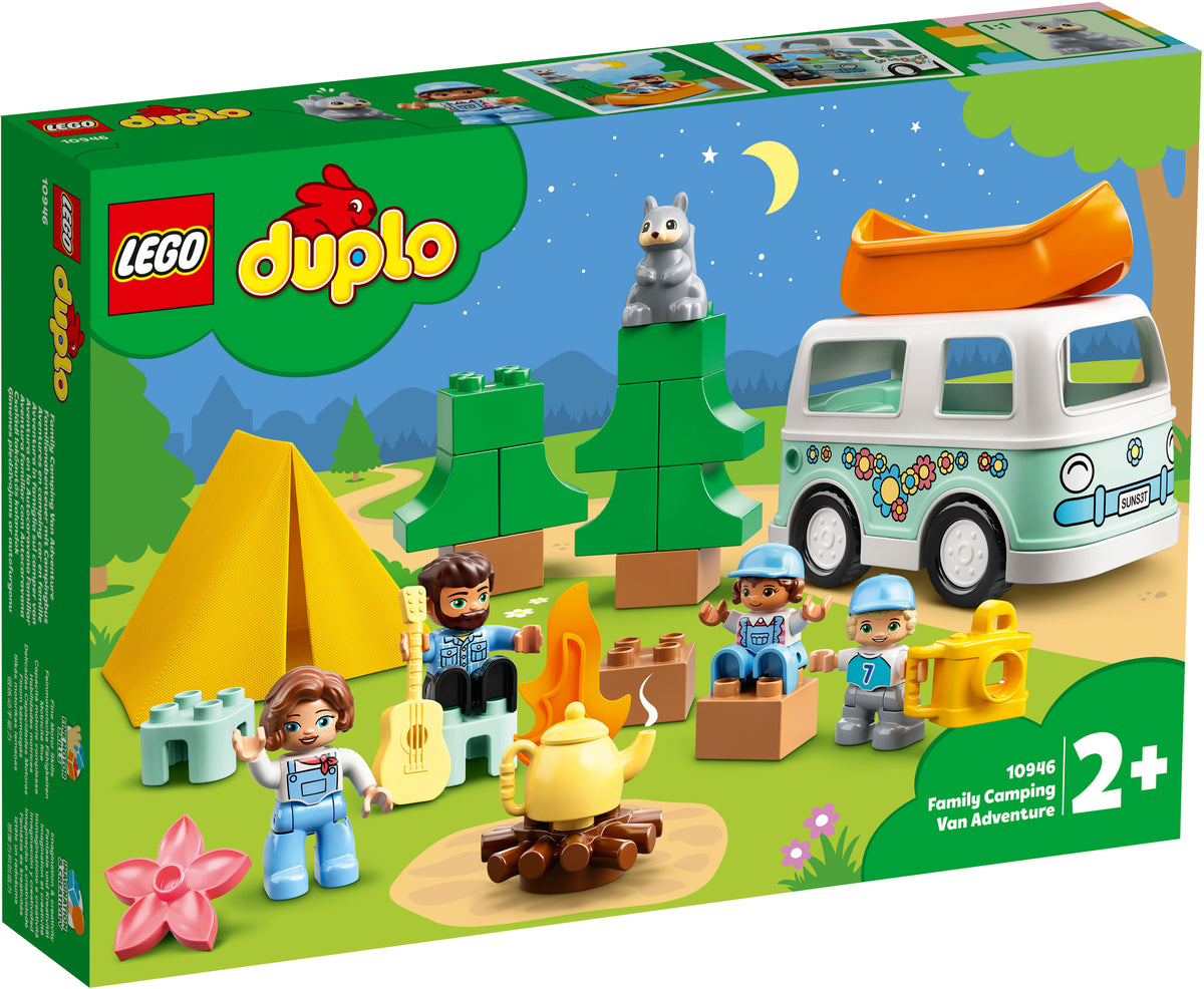 LEGO® DUPLO® Town  Aventură cu rulota de vacanță a familiei 10946