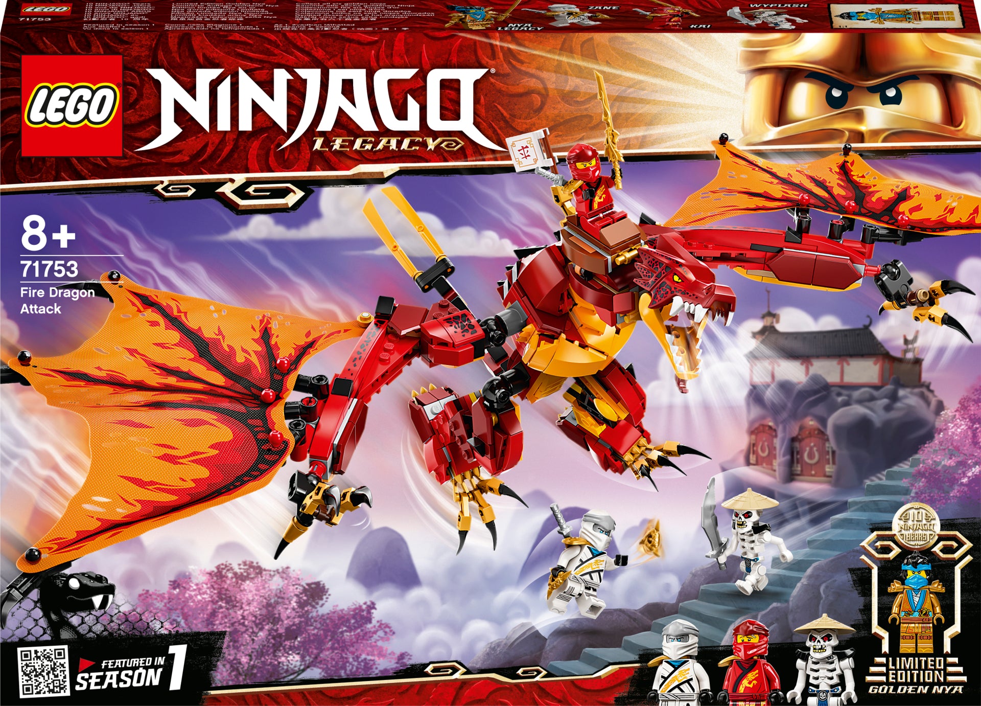 LEGO® NINJAGO®  Atacul Dragonului de Foc 71753