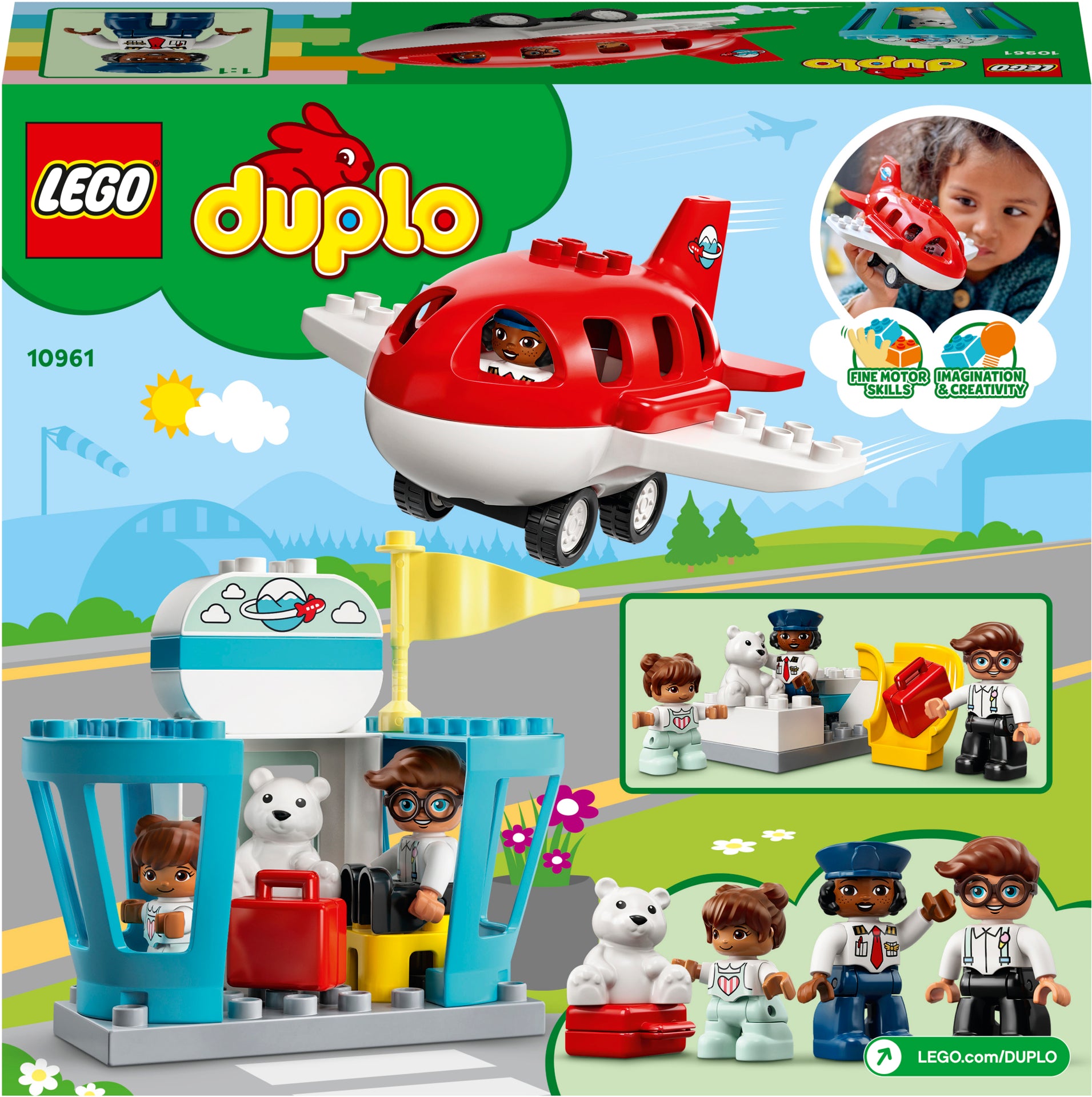 LEGO® DUPLO® Avion și aeroport 10961