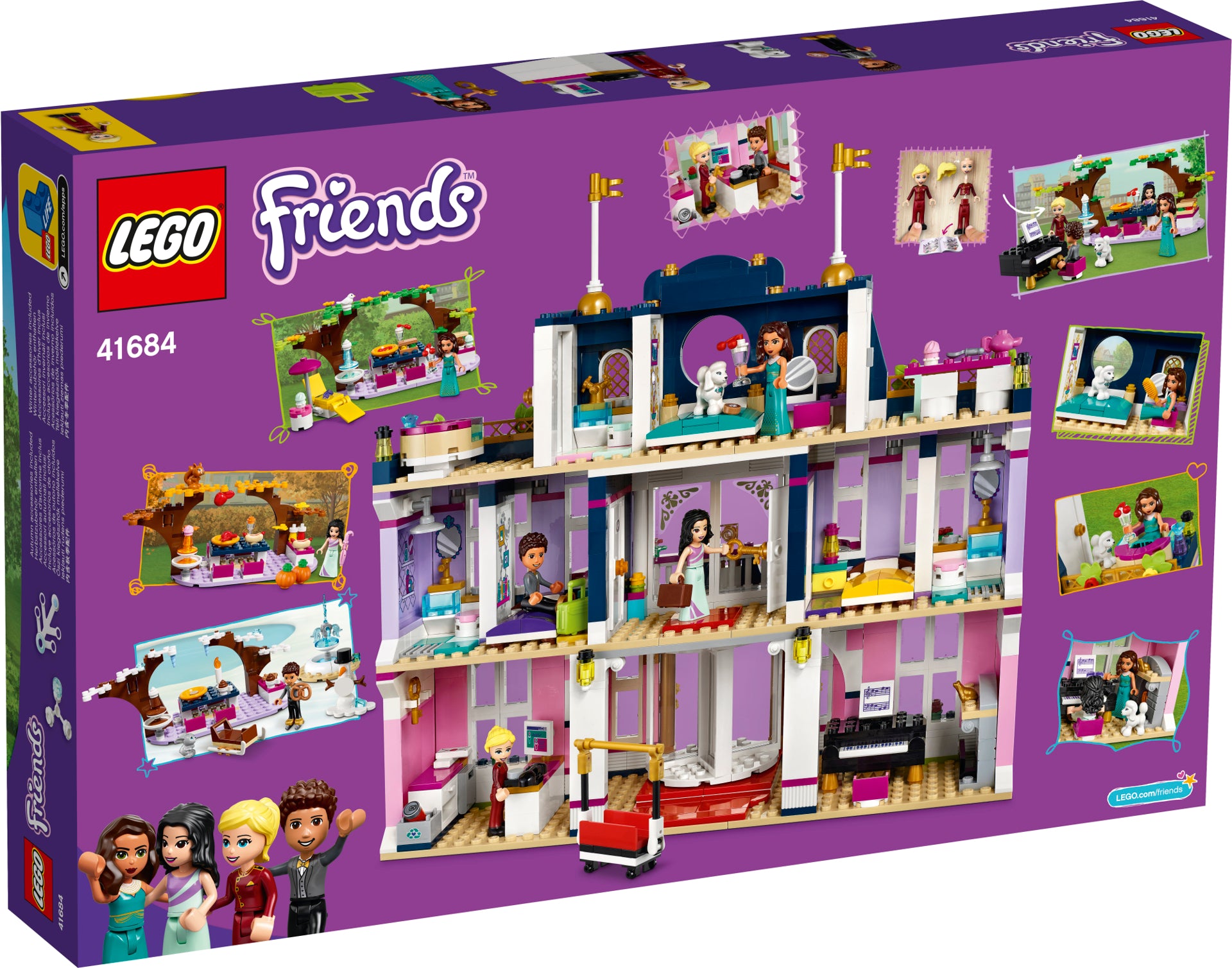 LEGO® Friends Grand Hotel în orașul Heartlake 41684