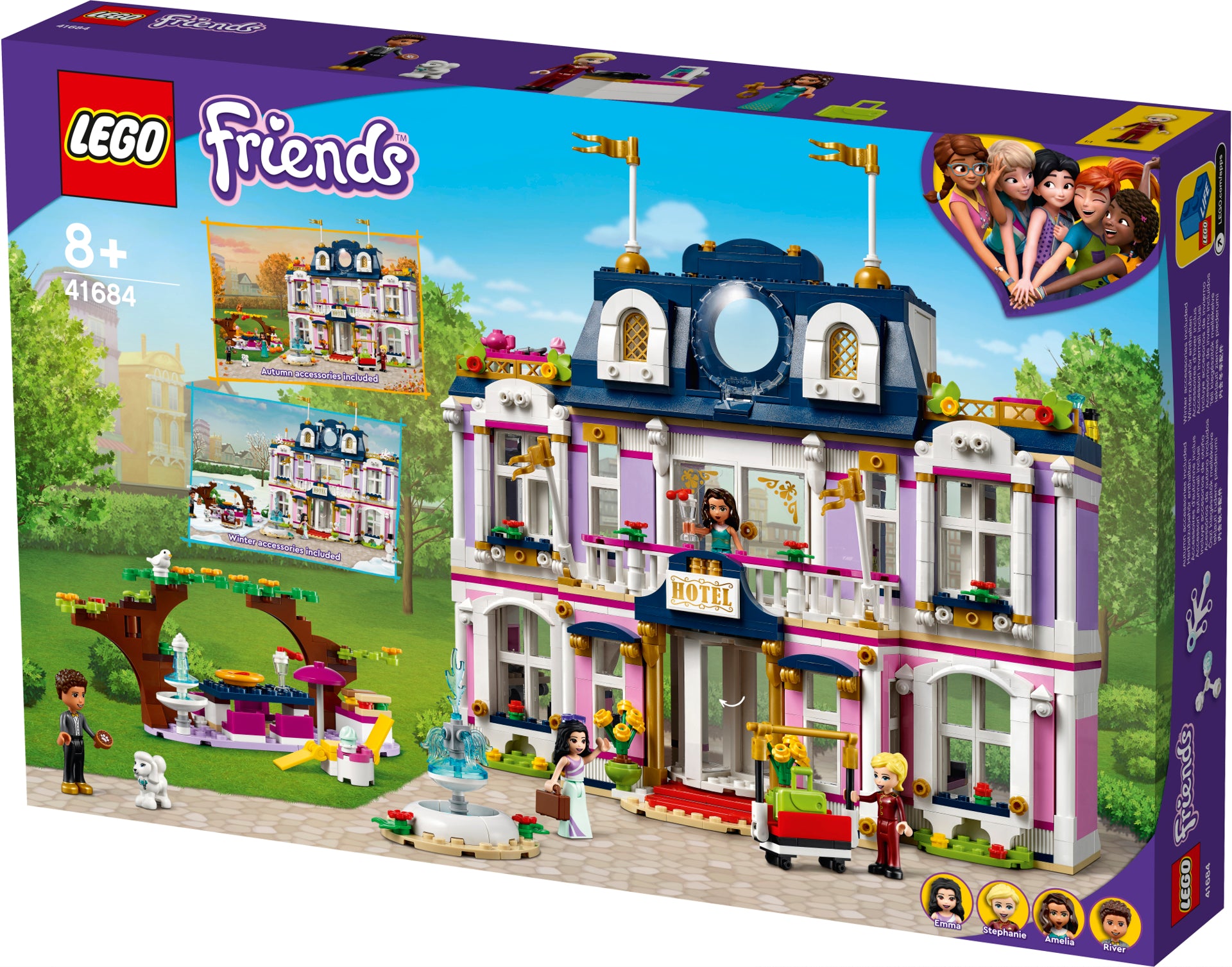 LEGO® Friends Grand Hotel în orașul Heartlake 41684