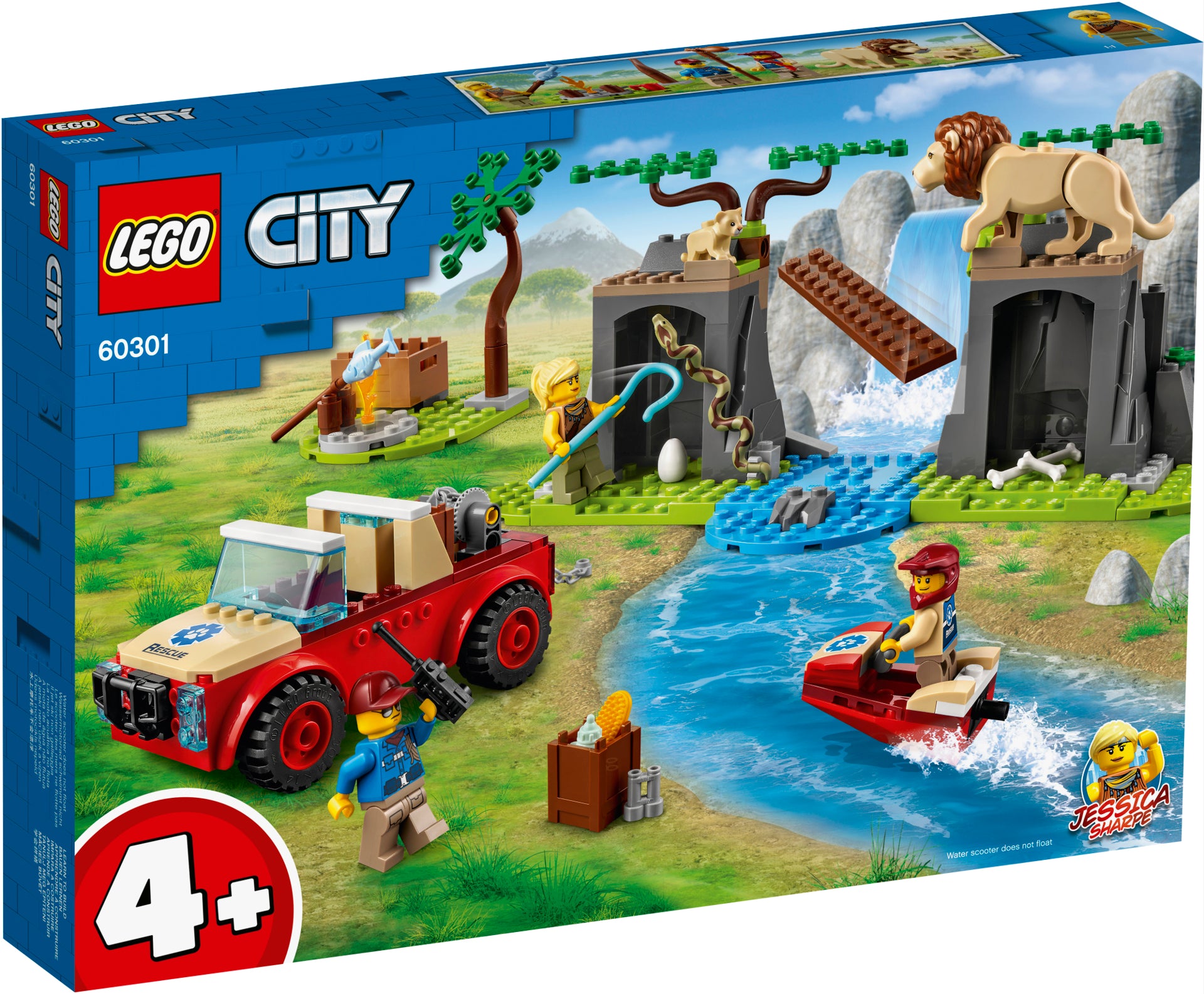 LEGO® City Mașină de teren pentru salvarea animalelor sălbatice 60301