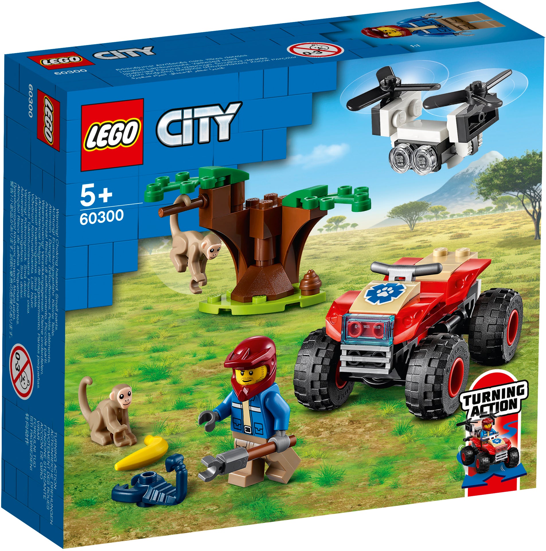 LEGO® City  ATV de salvare a animalelor sălbatice 60300