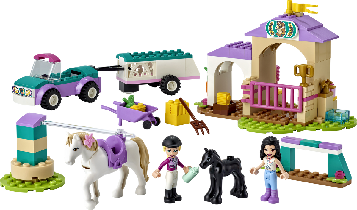 LEGO® Friends Dresaj de cai și remorcă 41441