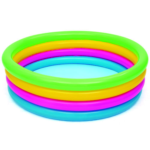 Piscina copii BestWay Gonflabila cu 4 Inele Colorate