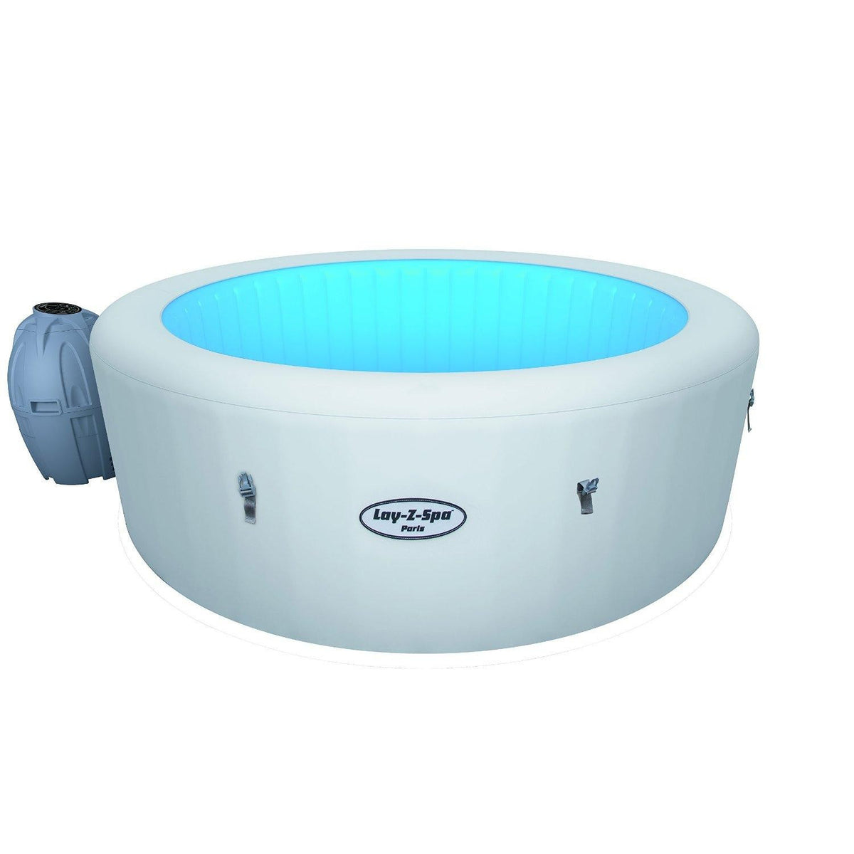 Minipiscina cu hidromasaj Lay Z Spa Pool Paris, Bestway, cu leduri RGB, telecomanda, gonflabila, portabila, cu incalzire, HMC 011