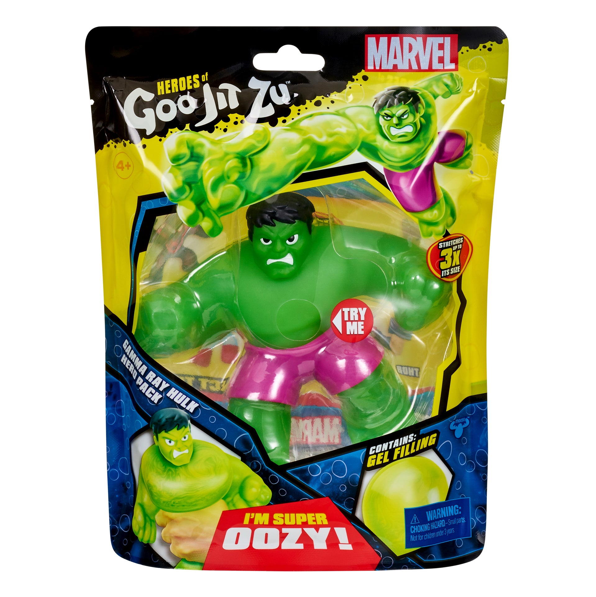 Figurina elastica Marvel, Goo Jit Zu, Gamma Ray Hulk 41200-41225
