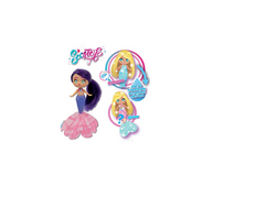 Mini papusa sirena colectibila, Seasters, EAT00000, roz