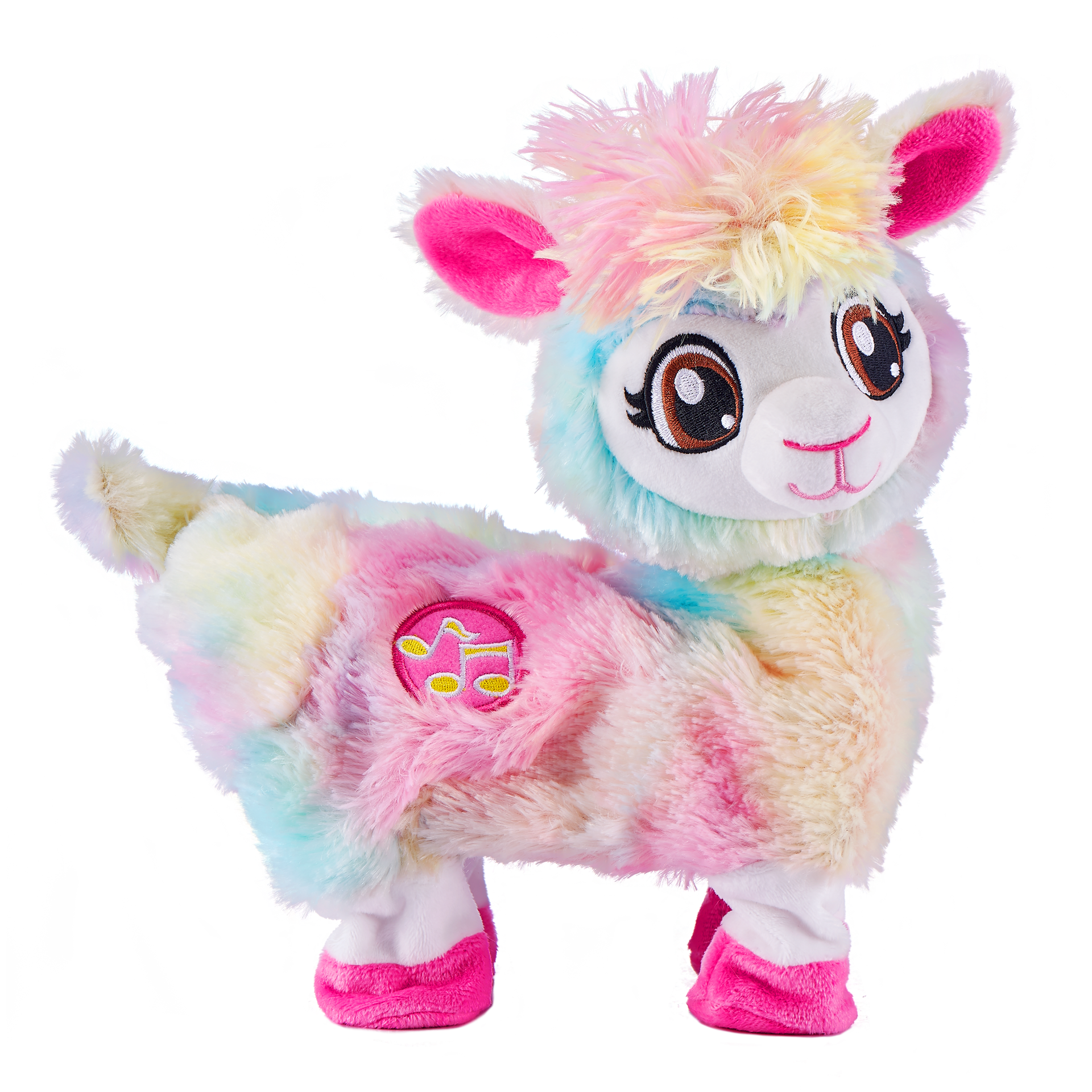 Jucarie interactiva de plus Zuru Pets Alive - Lama rainbow, 9518