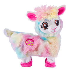 Jucarie interactiva de plus Zuru Pets Alive - Lama rainbow, 9518