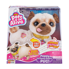 Jucarie interactiva de plus Zuru Pets Alive - Catelusul Pug, 9521