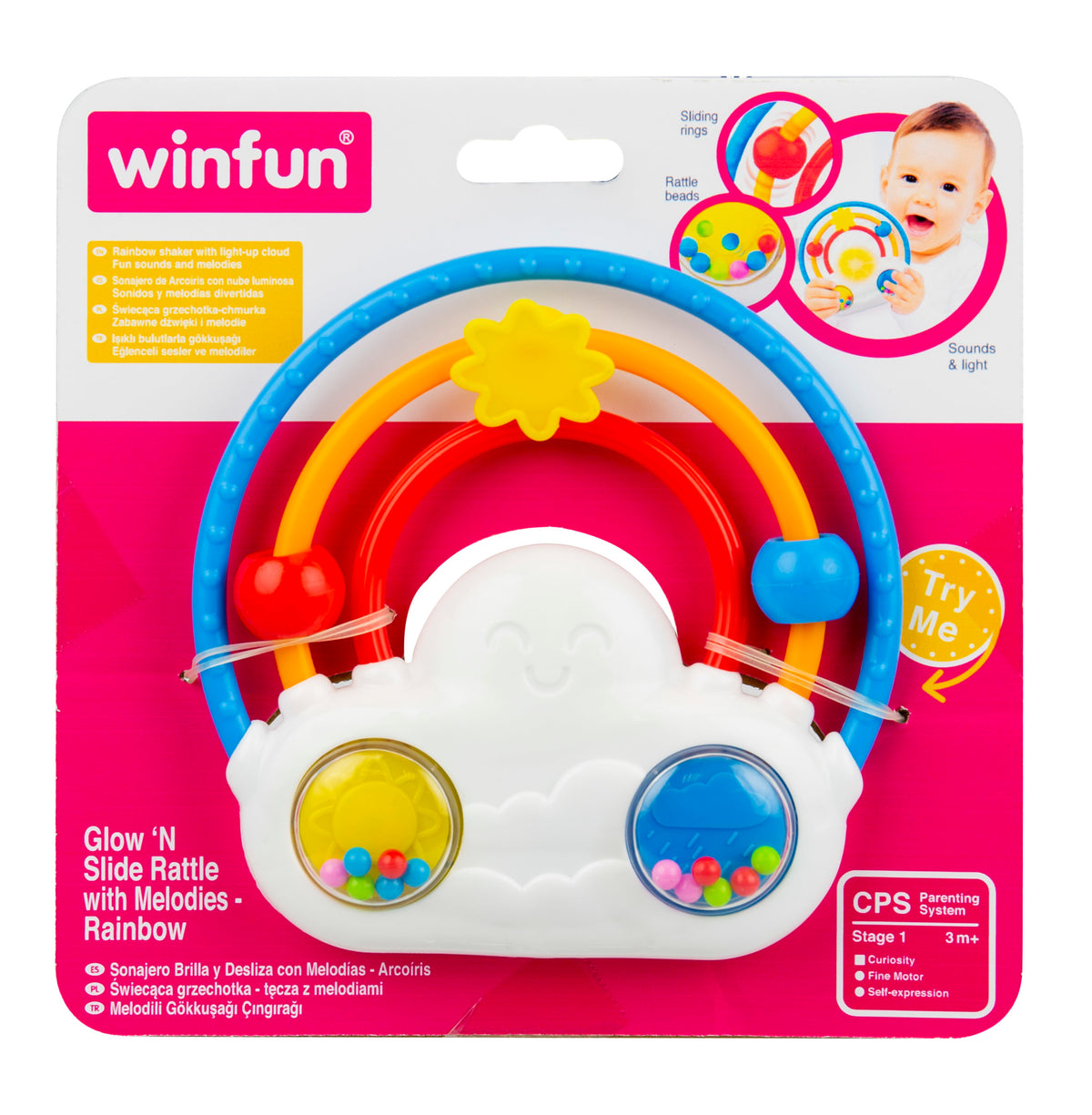 Winfun - Zornaitoare curcubeu cu sunete- 0242