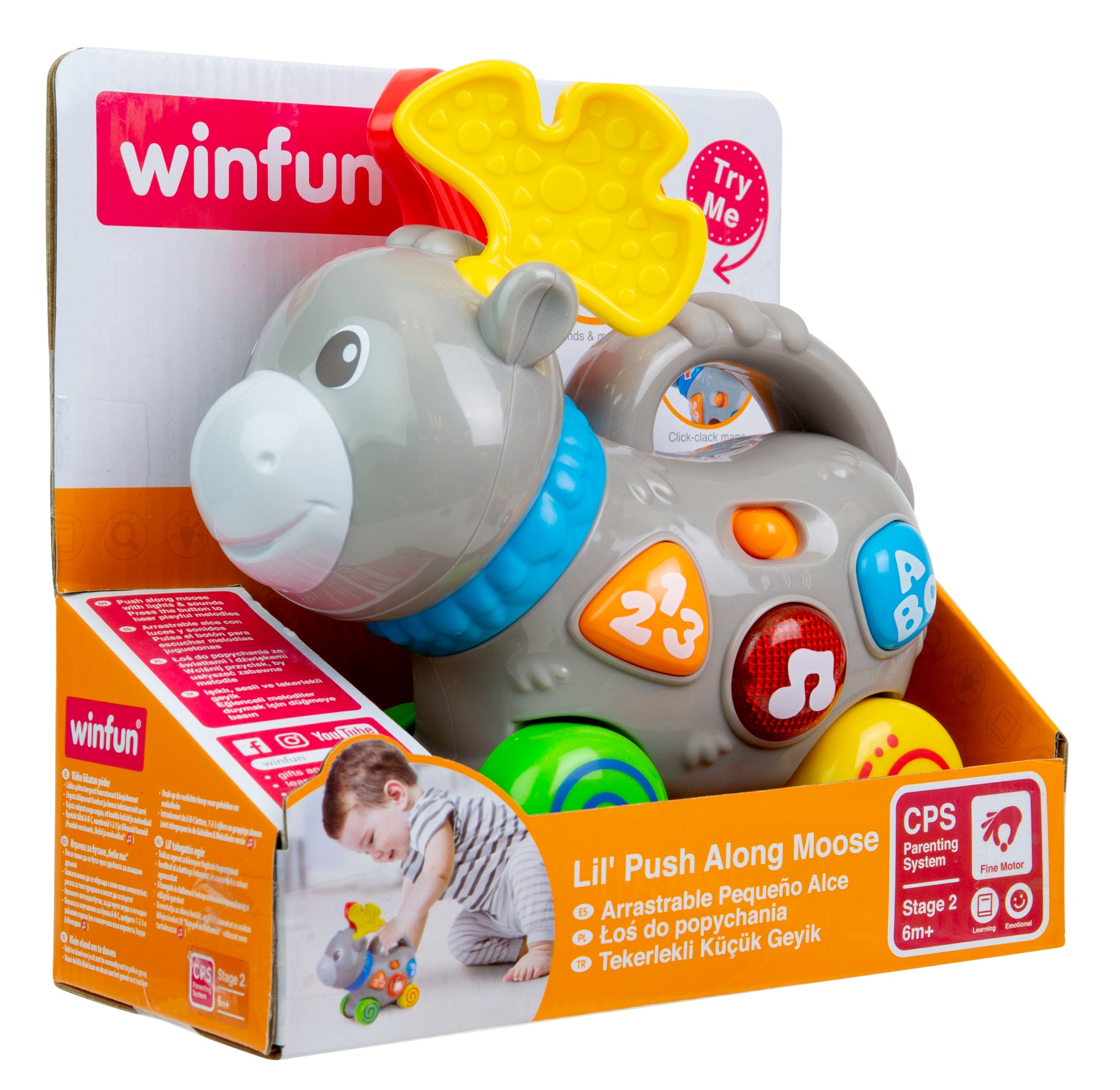 Jucarie de impins elan, Winfun, 0768