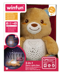 Ursulet cu lumini instelate 2 in 1, Winfun, 0825