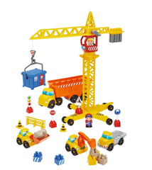 Joc de construit, Constructori cu macara, Publics Works Crane Abrick Ecoiffier, 2999