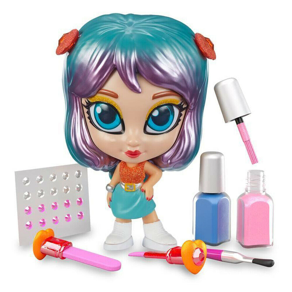 Instaglam Mini papusa Luna cu set pentru unghii, 07458