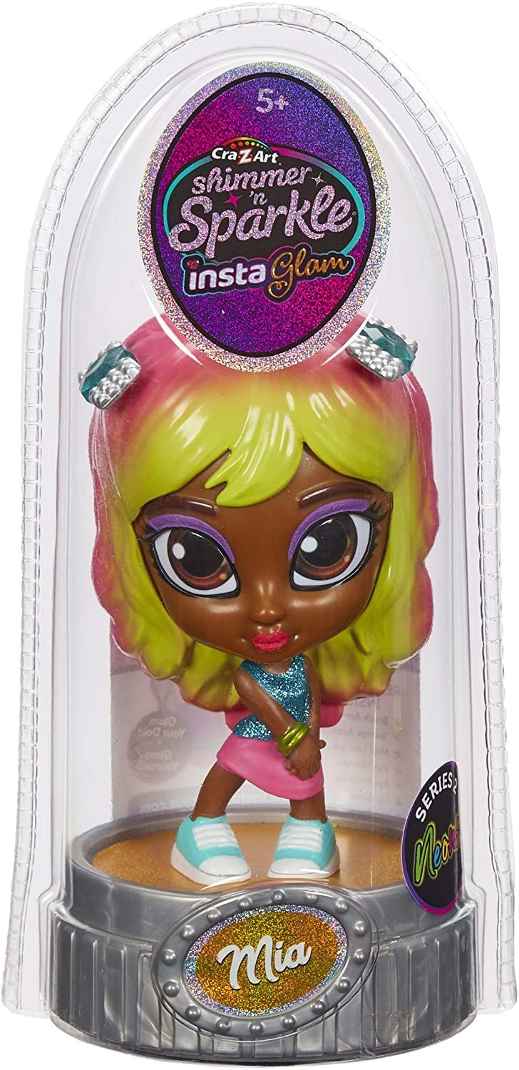 Instaglam - mini papusa Mia, cu set machiaj pentru fetite, 5+ ani, 074210