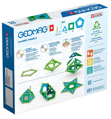 Geomag set magnetic 52 piese Classic Panels green line, 471