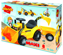 Tractoras cu remorca, excavator si incarcator, Backhoe Ride on Maxi Abrick, Ecoiffier, 7850