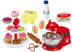 Robot de bucatarie, Pastries Ecoiffier, cu prajituri si 21 accesorii, 2522