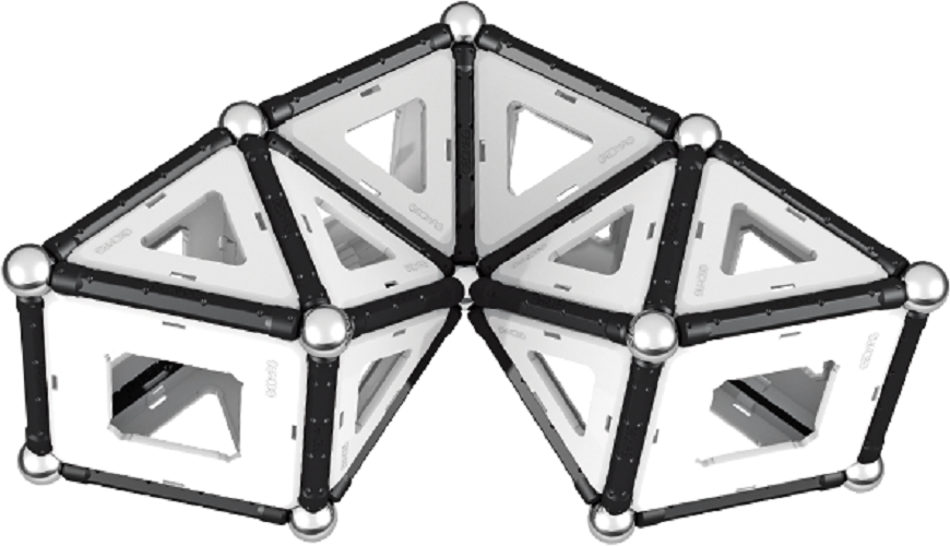 Geomag set magnetic 104 piese Black & White, 013