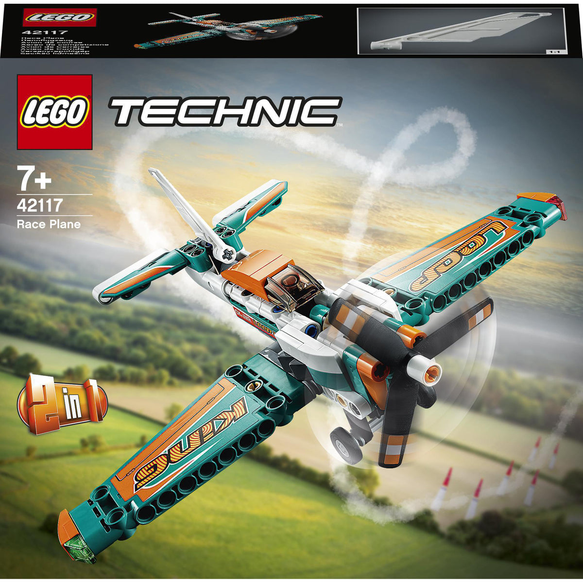 LEGO Technic - Avion de curse 42117, 154 piese