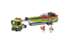 LEGO City Great Vehicles - Transportor de barca de curse 60254