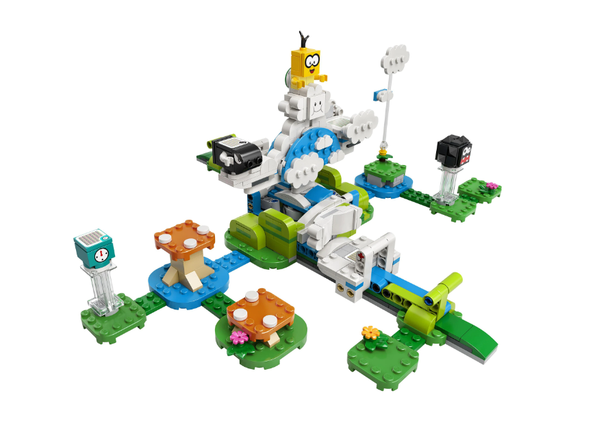 LEGO Super Mario, Set de extindere - Lumea din cer a lui Lasetu 71389, 484 piese