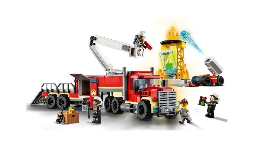 LEGO City Fire - Unitatea de comanda a pompierilor 60282, 380 piese