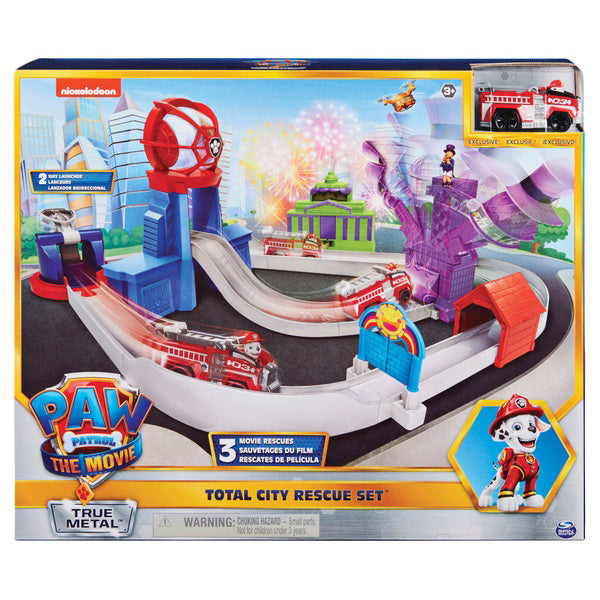 Set Masinuta Paw Patrol Movie True Metal City Rescue