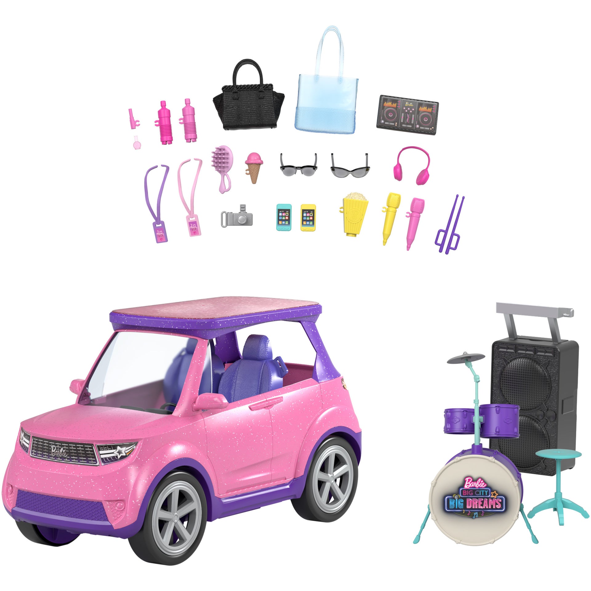 Masinuta Barbie - Big City Big Dreams, 25 piese