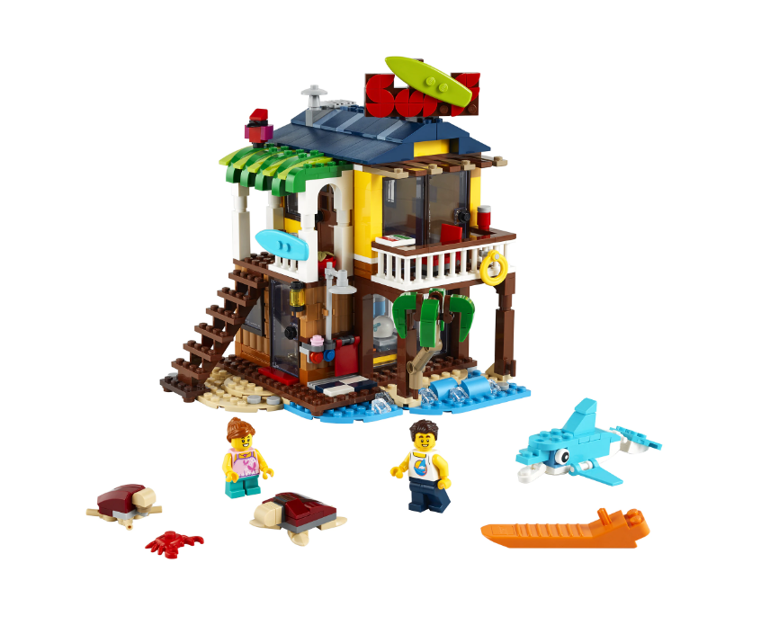 LEGO Creator 3 in 1 - Casa de pe plaja a surferilor 31118, 564 piese