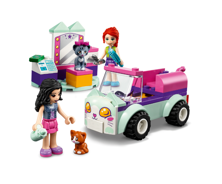 LEGO Friends - Masina pentru ingrijirea pisicilor 41439, 60 piese