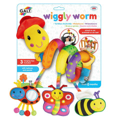 Jucarie pentru patut si carucior Wiggly Worm, Galt 1003481