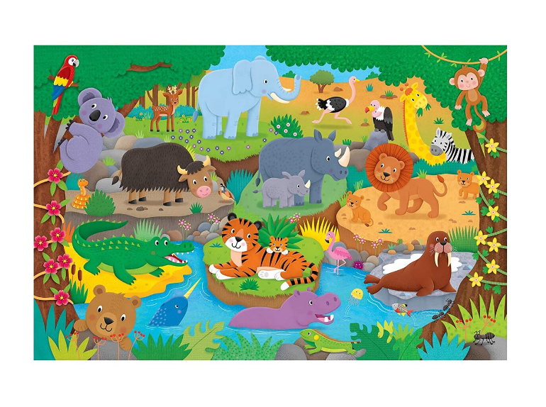 Puzzle Podea Alfabetul animalutelor 30 piese 1005368 Galt