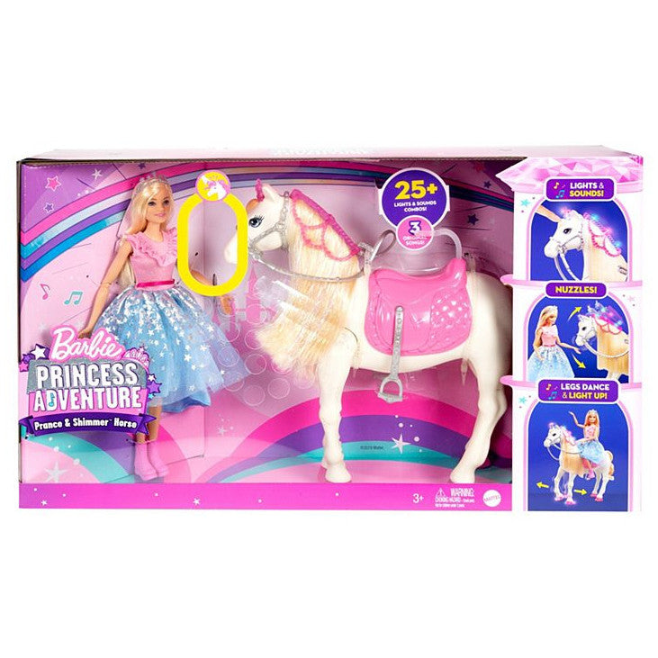 Papusa Barbie Princess Adventure si calul ei magic