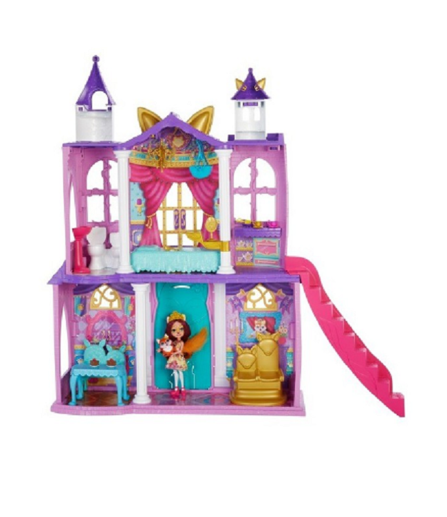 Casa Enchantimals, Royal Castel cu accesorii si papusa Felicity Renard in tinuta regala inclusa