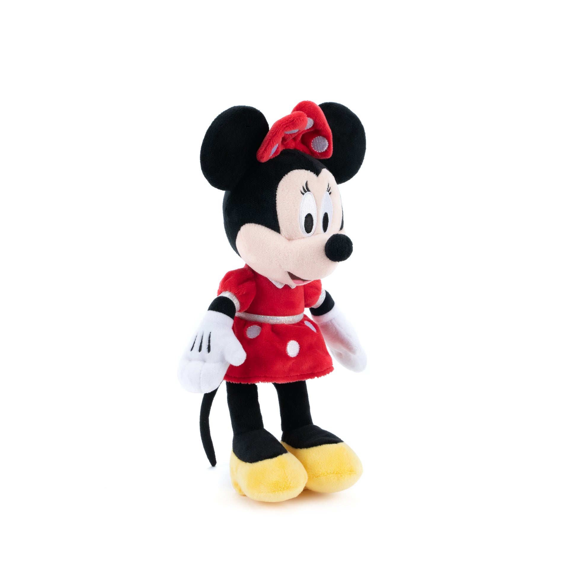 Jucarie de plus Disney Minnie cu rochita rosie, 42.5 cm