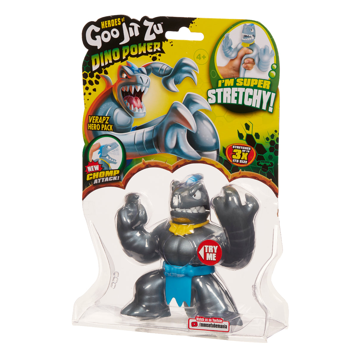 Figurina elastica Goo Jit Zu seria 3 Velociraptor Verapz 41077-41092